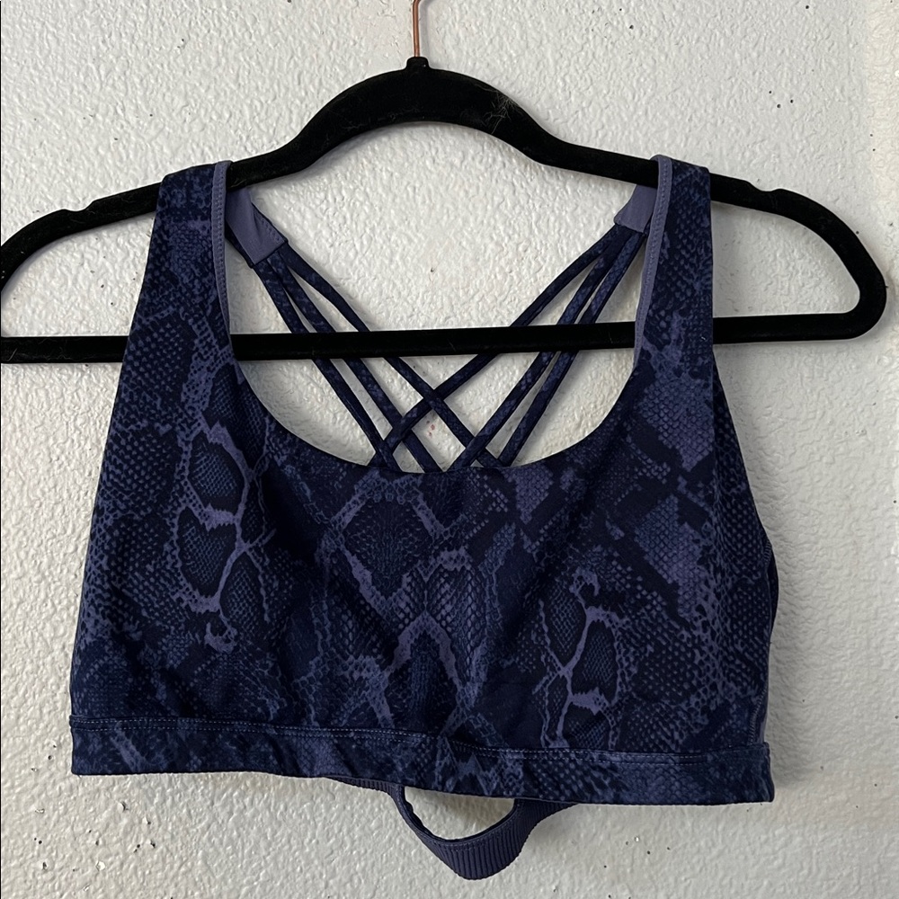 Victoria's Secret Navy Patterned Sports Bra